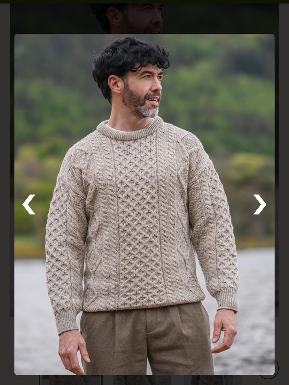 Chunky Aran wool Cable Knit Sweater